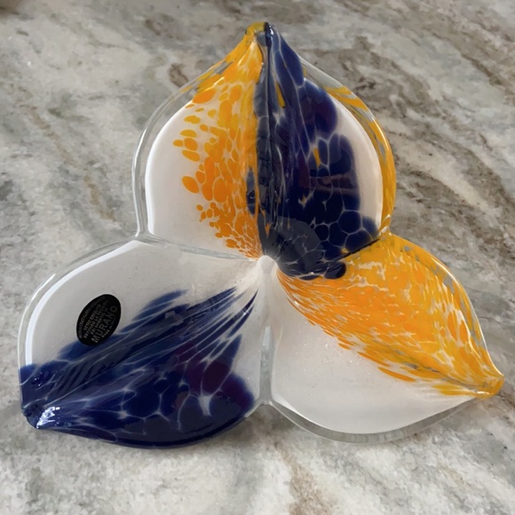NEW Handmade Murano, Italy Glass blown fllower - Picture 9 of 9